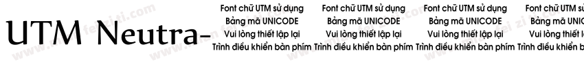 UTM Neutra字体转换